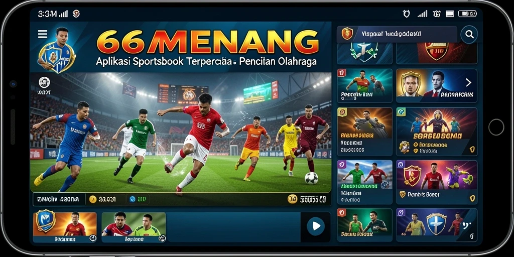 Tampilan menarik saat bertaruh dalam 66MENANG Sportsbook.