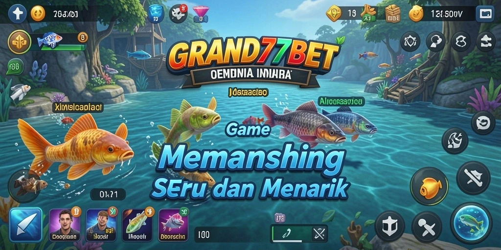 Tampilkan tampilan memancing seru dalam GRAND77BET.