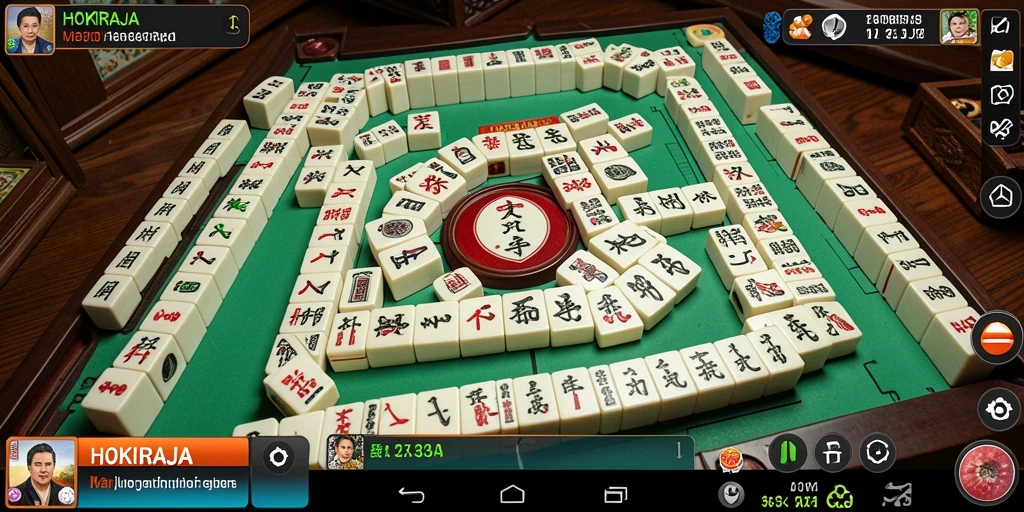 Screenshot gameplay HOKIRAJA menampilkan momen mendebarkan saat mencocokkan ubin.