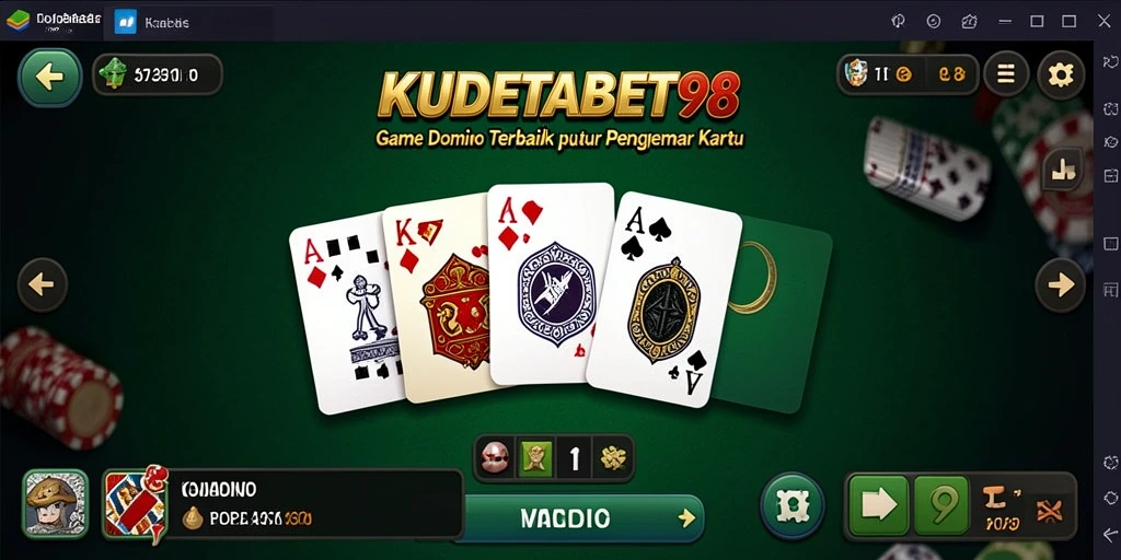 Tampilan screenshot KUDETABET98 yang menunjukkan gameplay Domino yang seru.