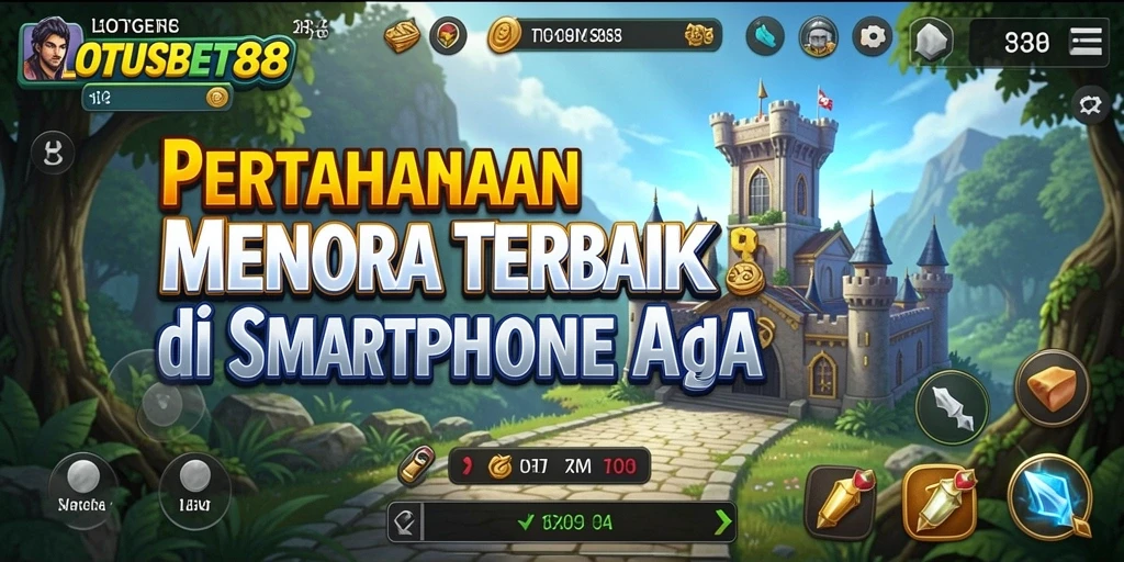 Tampilan gameplay LOTUSBET88 yang menarik dan menantang di Tower Defense.
