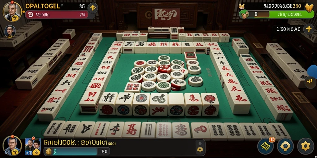 Tampilan gameplay Mahjong yang menarik di OPALTOGEL.