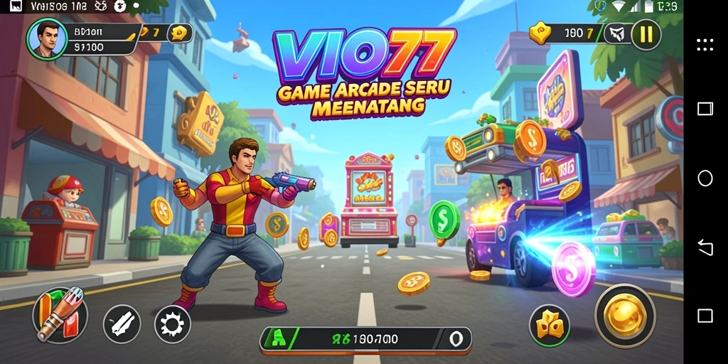 Screenshot dari gameplay Arcade yang menegangkan di VIO77.