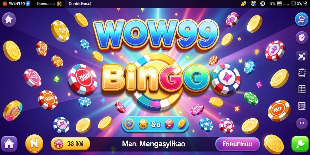 Screenshot utama WOW99 dengan tampilan menarik permainan Bingo.
